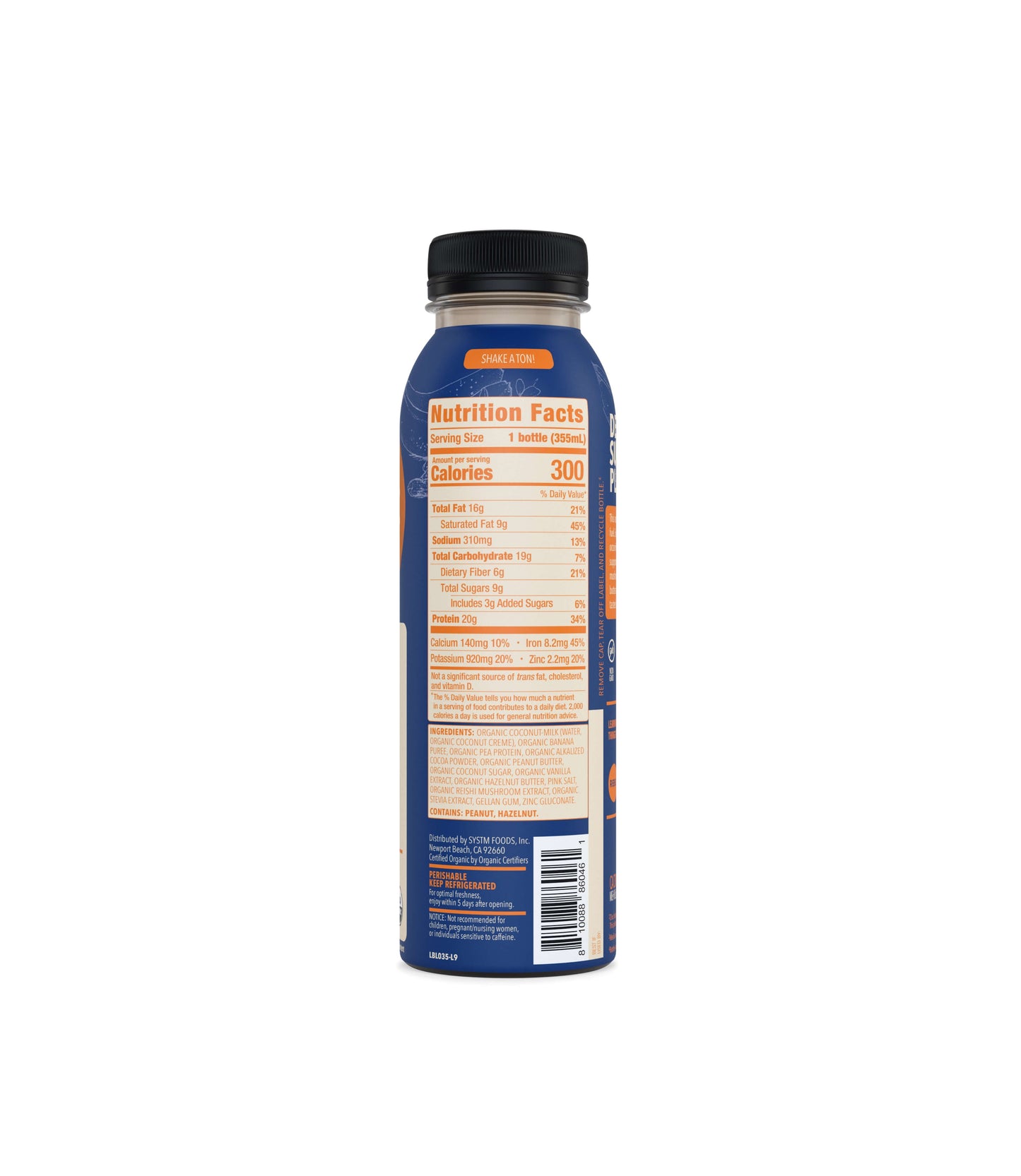 20g Chocolate Peanut Butter Banana Protein Shake