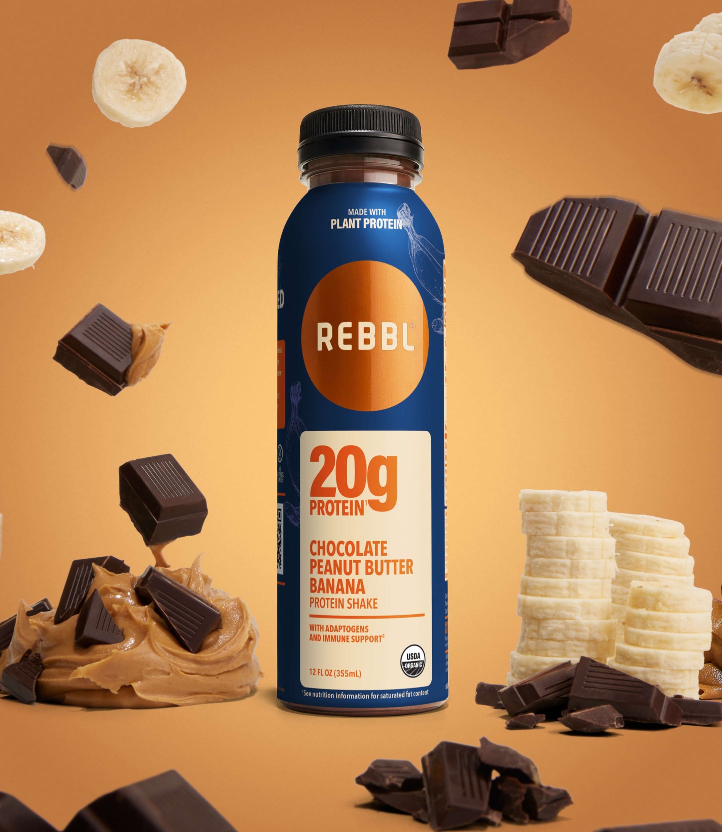 20g Chocolate Peanut Butter Banana Protein Shake