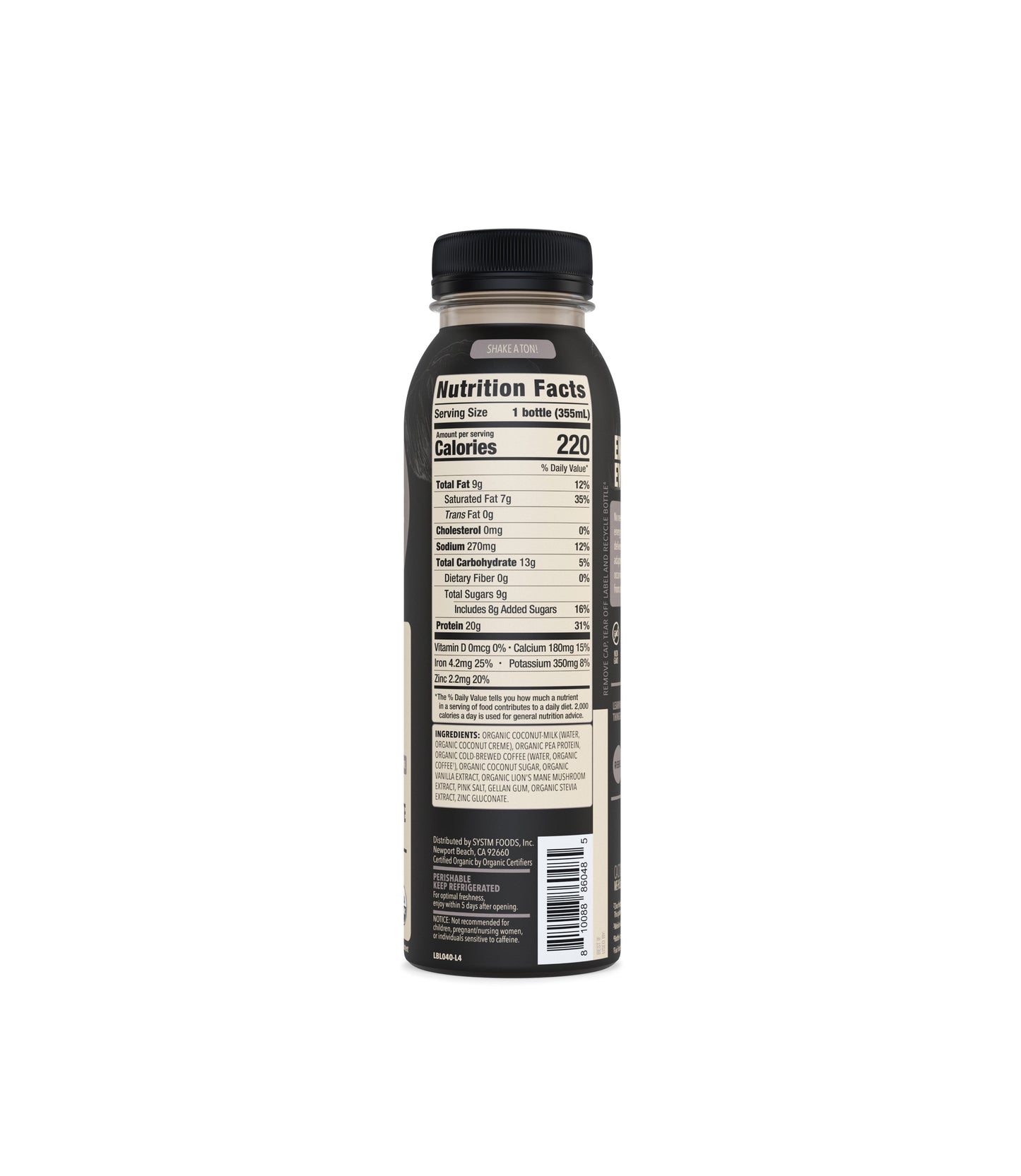 20g Cold Brew Latte Protein Shake