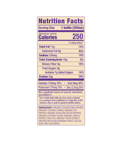 20g Dark Chocolate Protein Shake