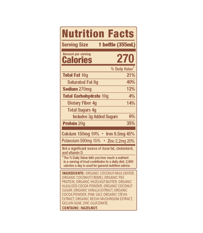 20g Hazelnut Chocolate Protein Shake