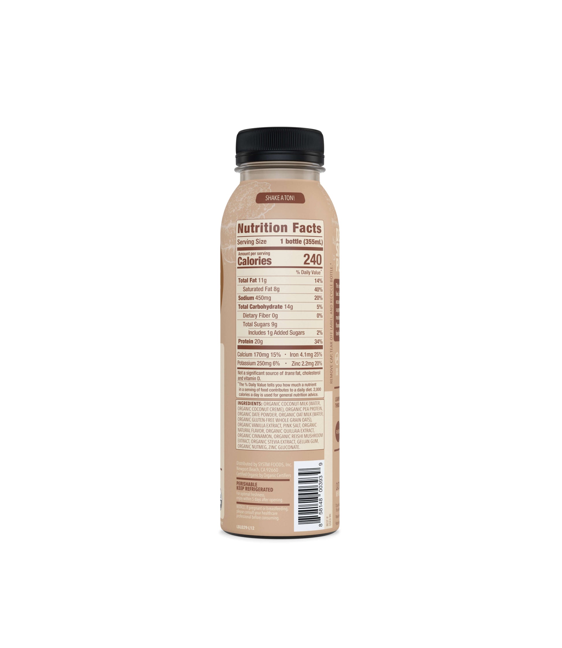 20g Oatmeal Cookie Protein Shake