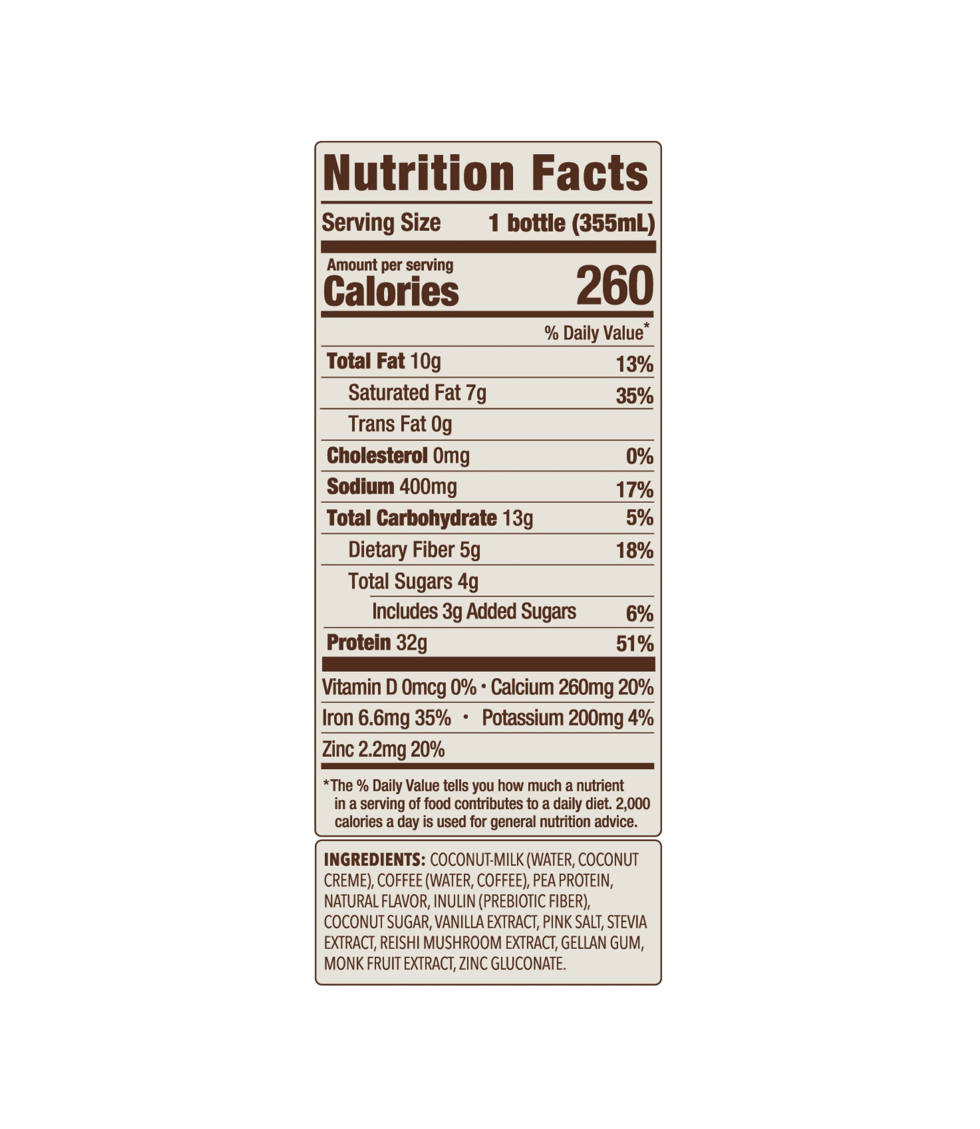32g Latte Protein Shake